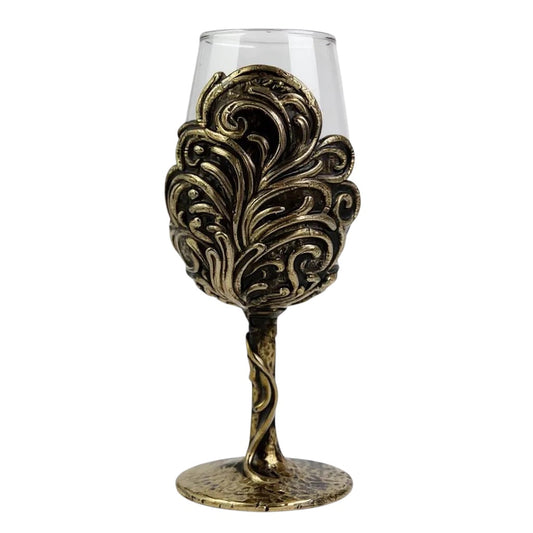 Handcrafted Leaf/Ambi Design Wine Glasses