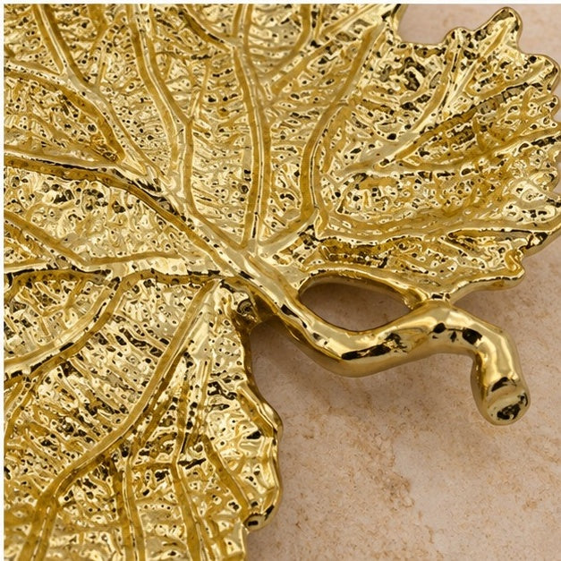 Maple Leaf Decorative Metal Tray