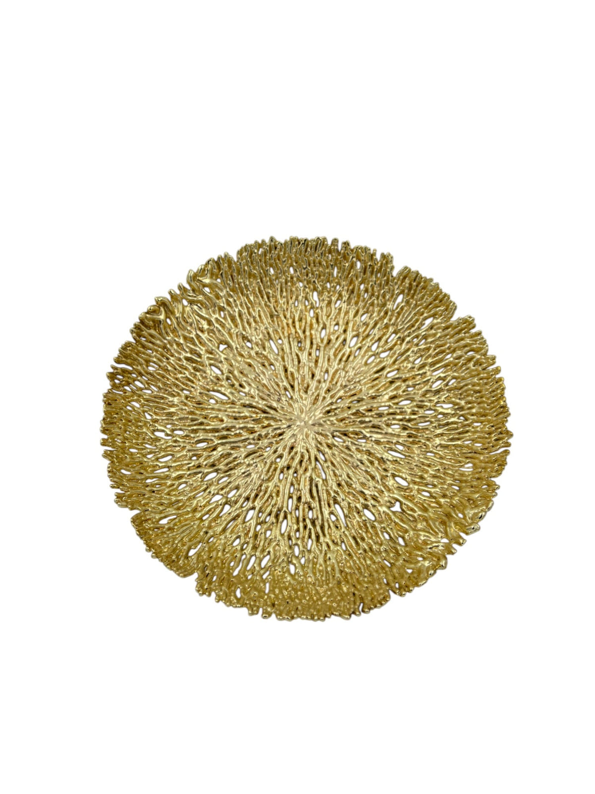 Coral Inspired Decorative Metal Tray
