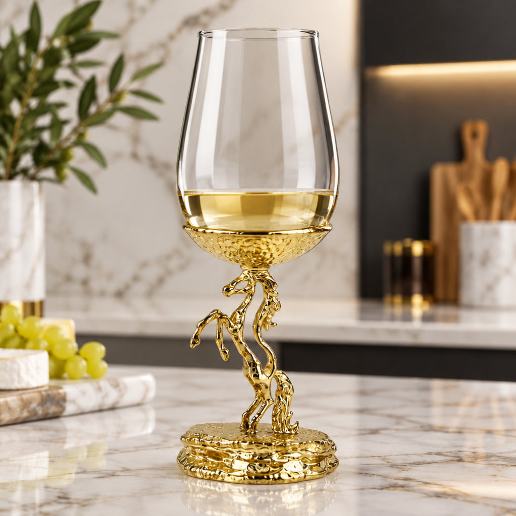 Handcrafted Stallion Wine Glasses - Set of 1 or 2