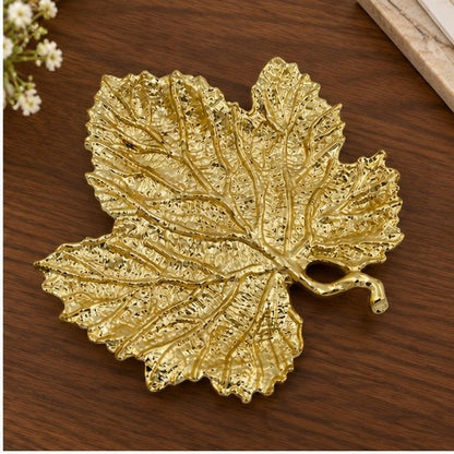 Maple Leaf Decorative Metal Tray