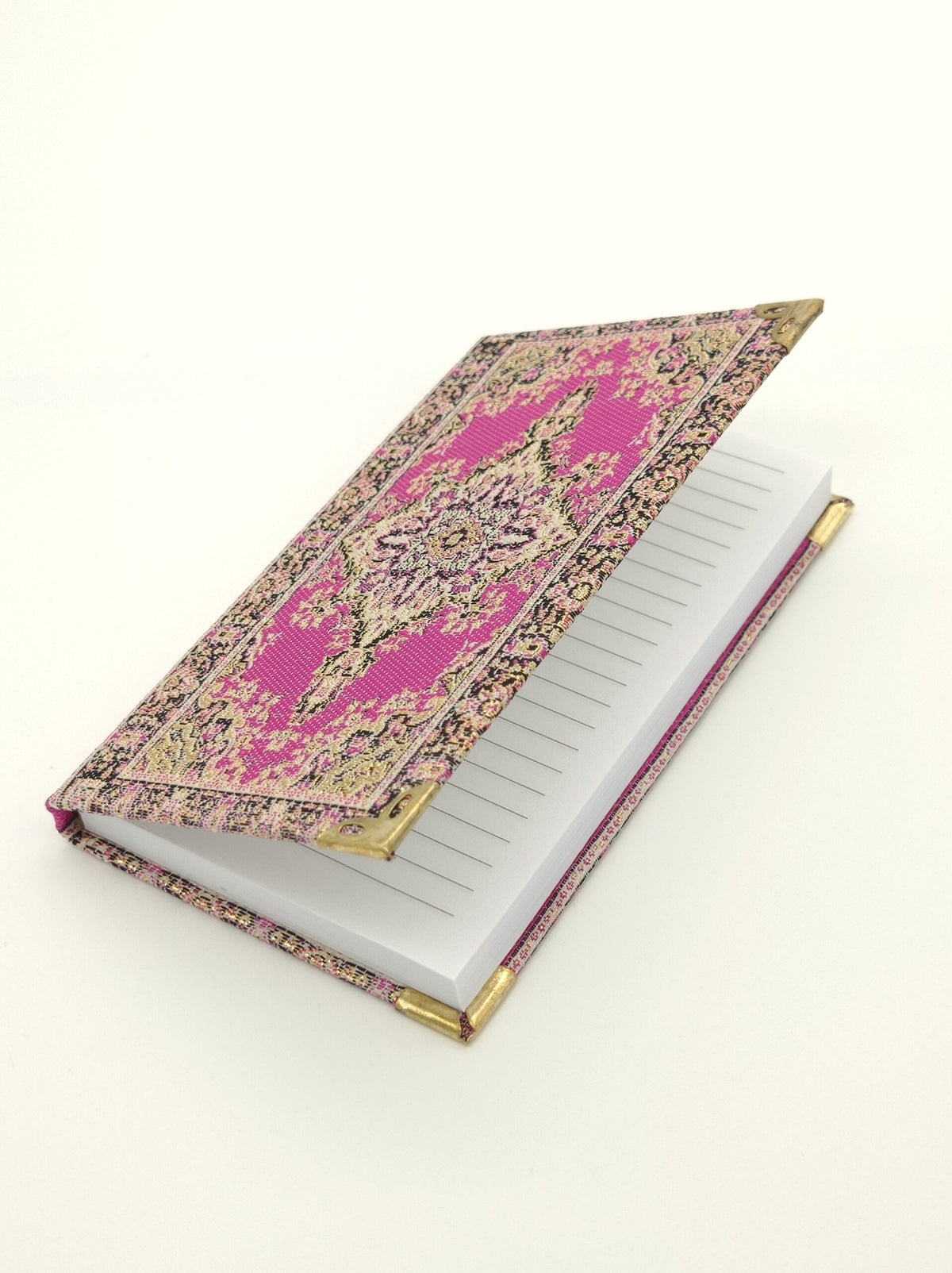 Handmade oriental pattern small lined notebook