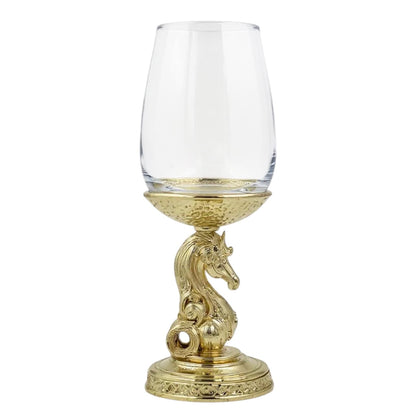Handcrafted Knight Wine Glasses