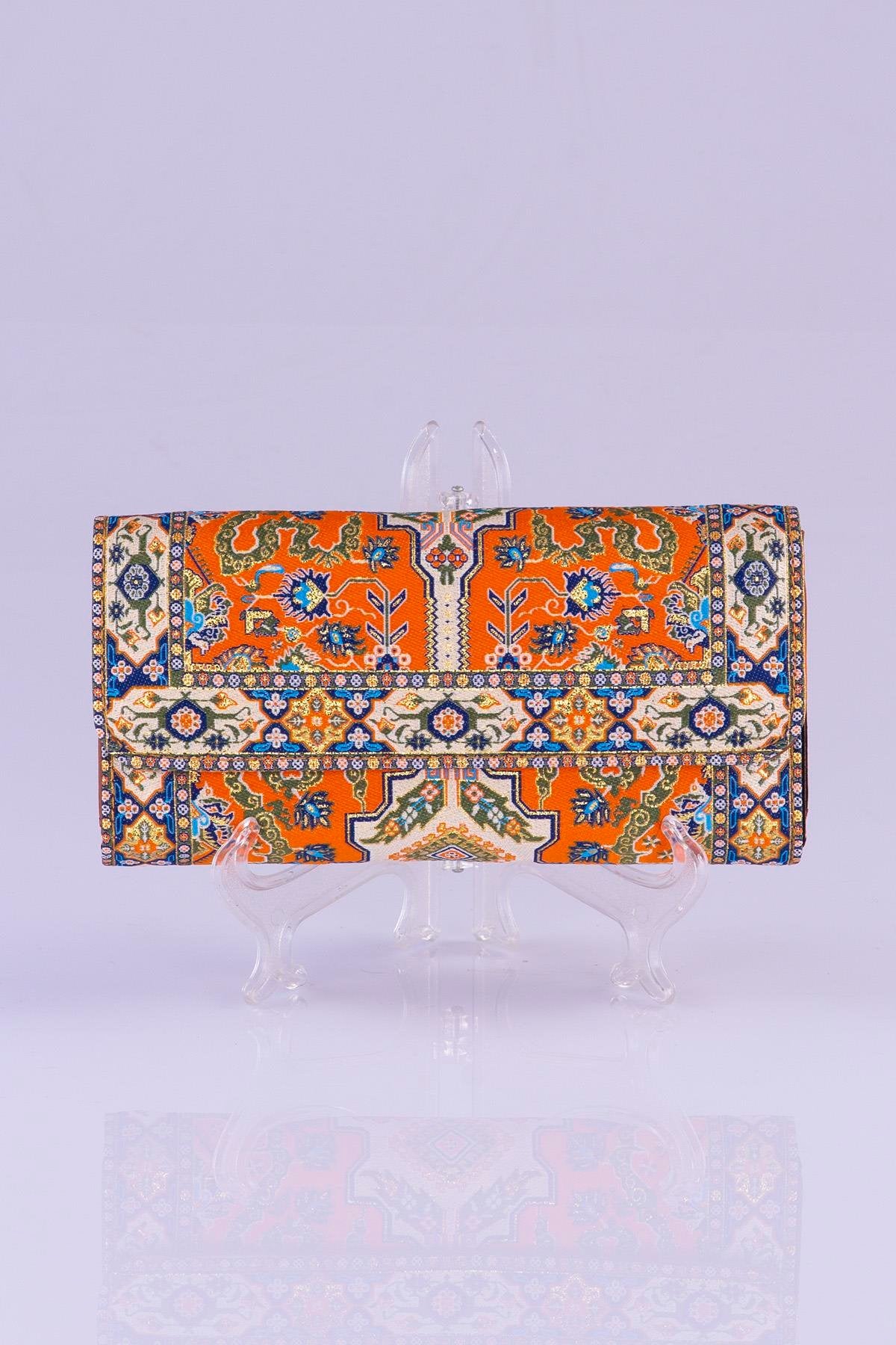 Oriental Pattern Multicolor Large Wallet