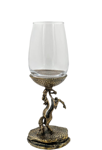 Handcrafted Stallion Wine Glasses - Set of 1 or 2