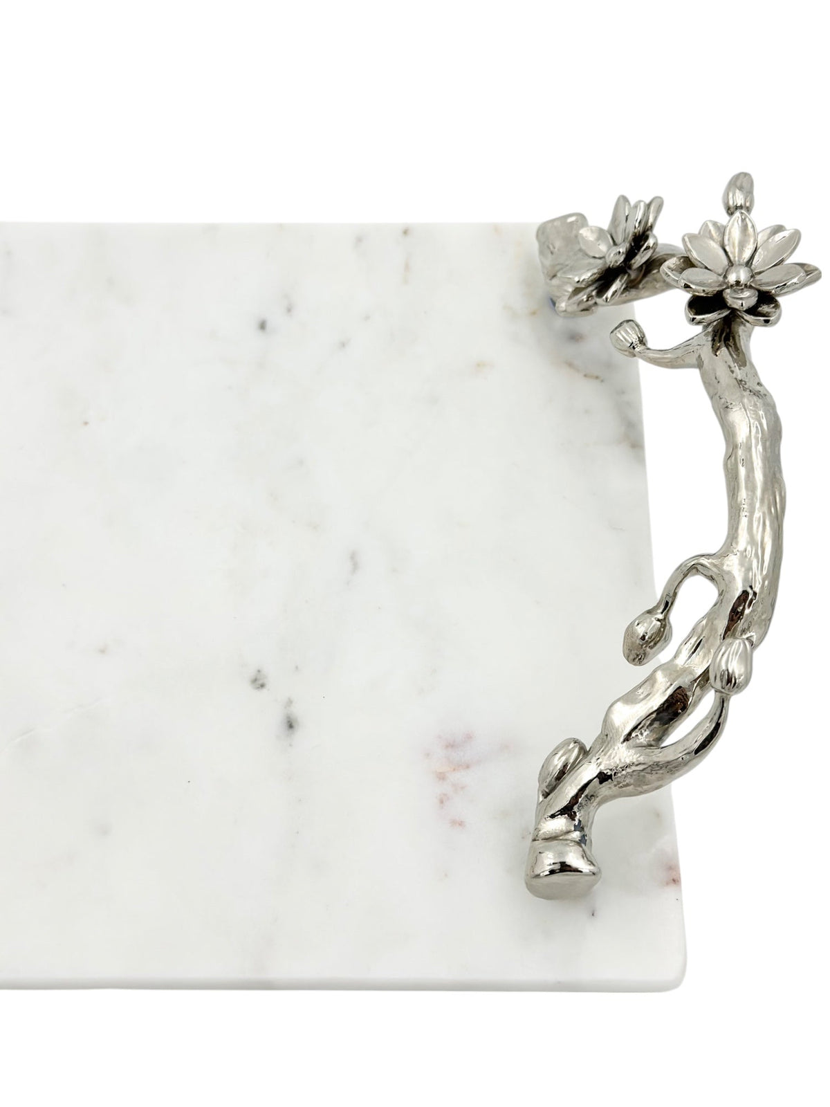 White Marble Natural Serving Tray