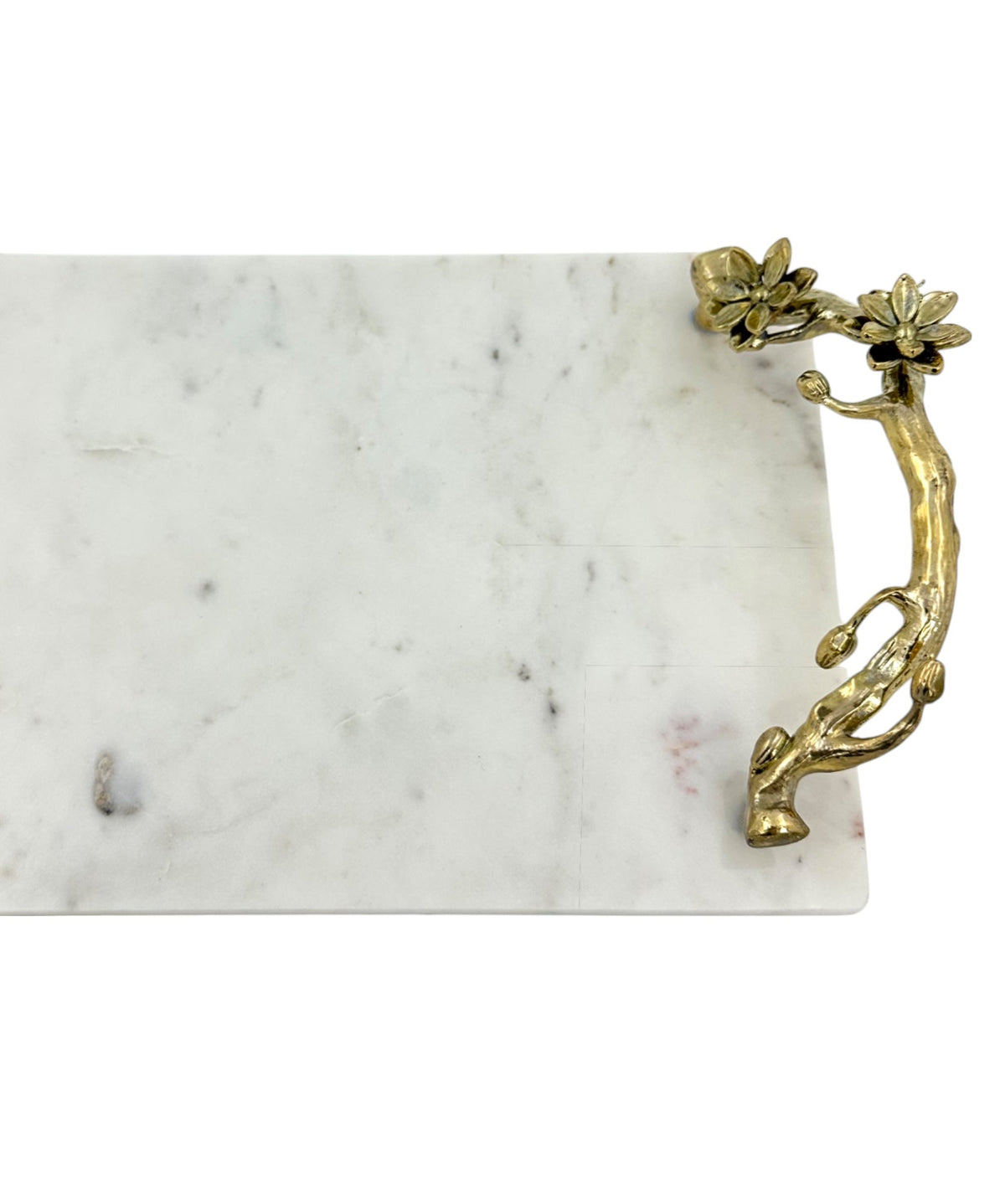 White Marble Natural Serving Tray