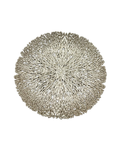 Coral Inspired Decorative Metal Tray