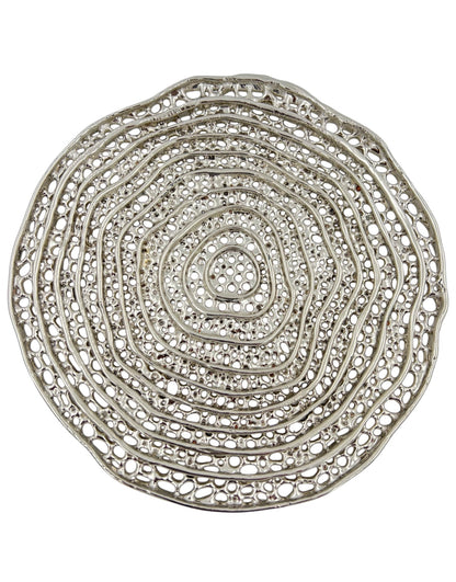 Spiral Decorative Dosa Metal Tray