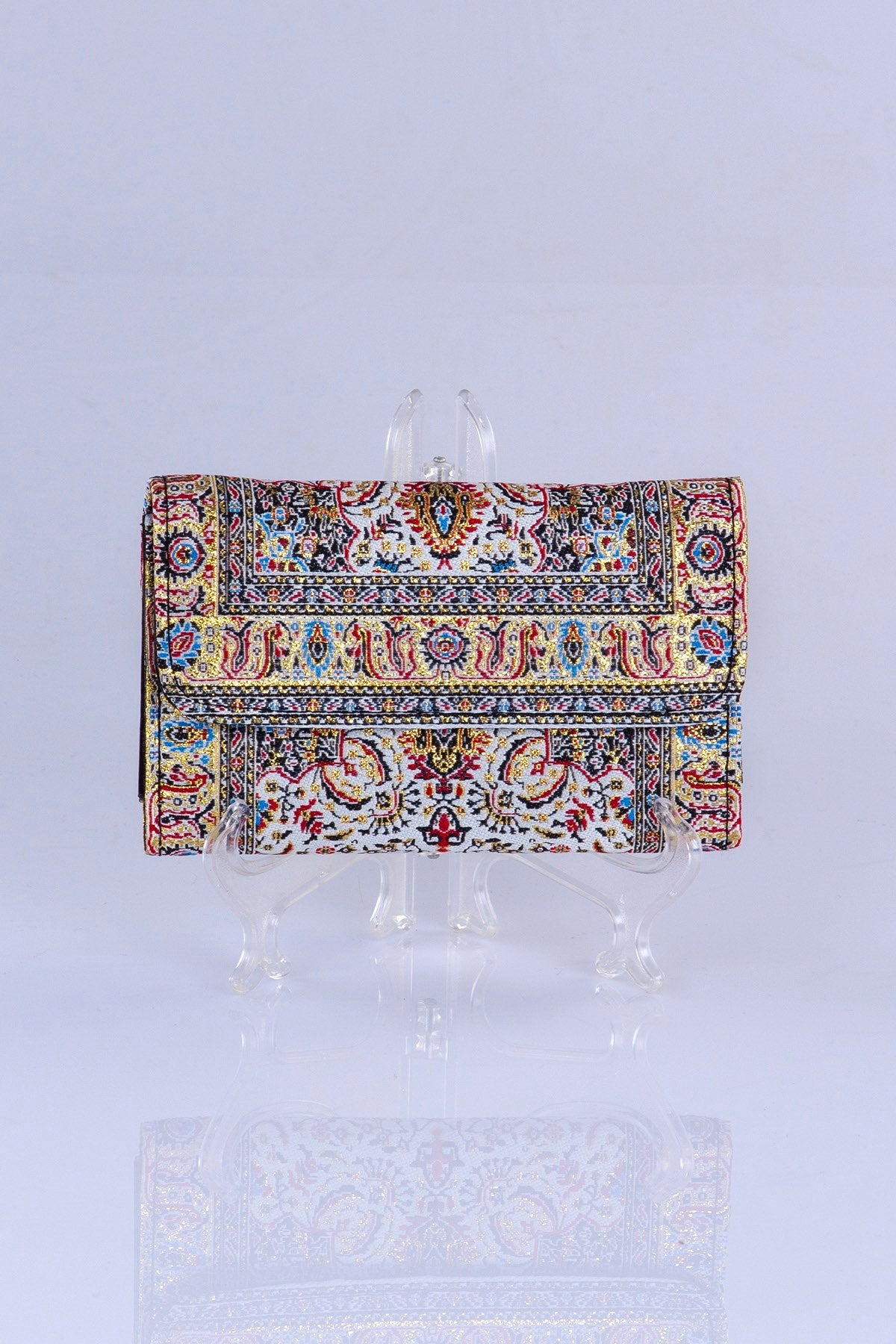 Oriental Pattern Multicolor Small Wallet
