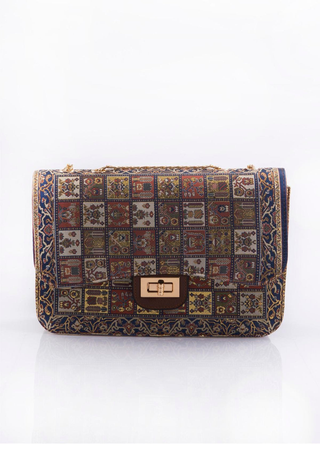 Handmade Oriental Multicolor Elegant Handbag
