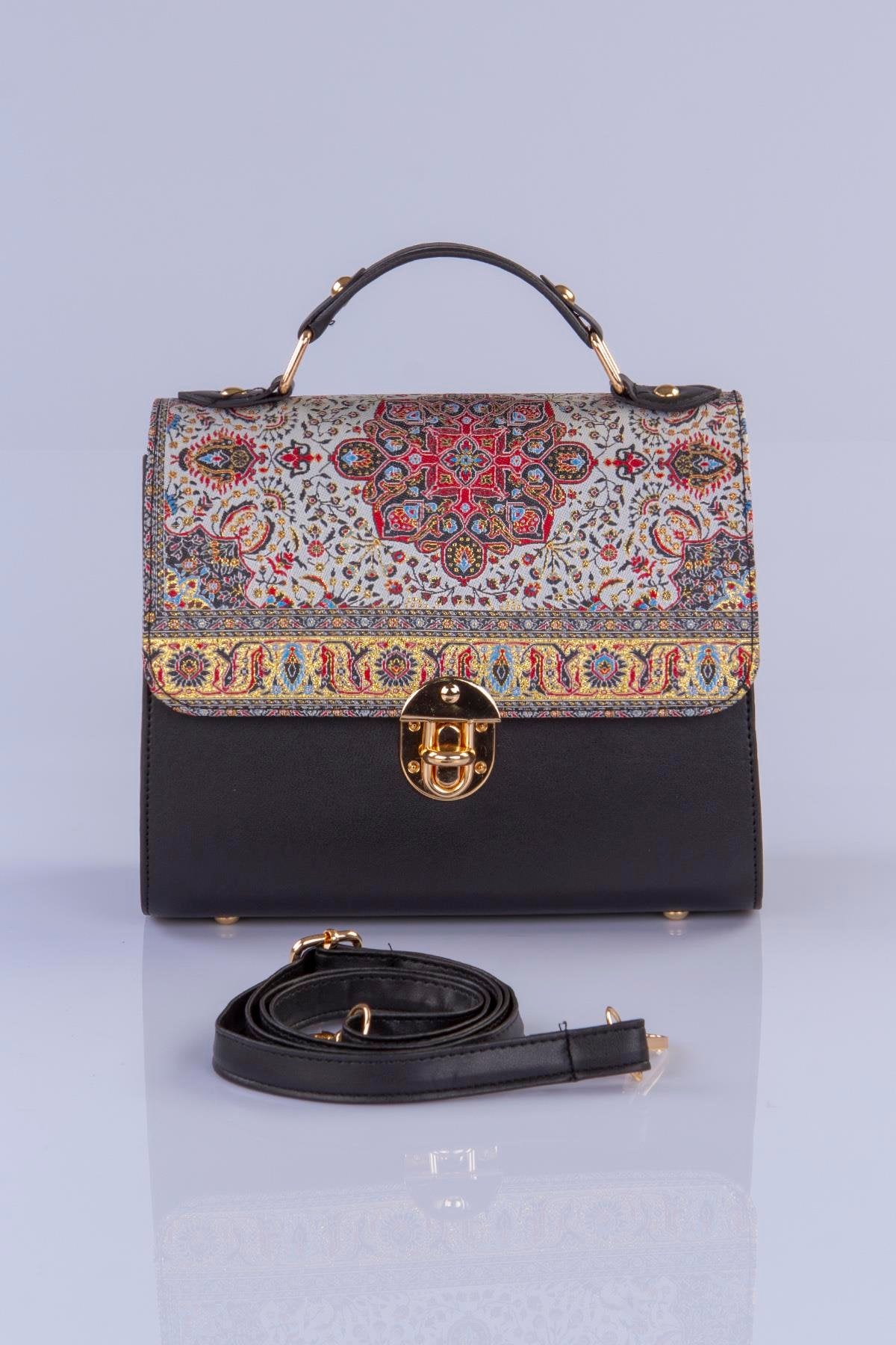 Handmade Oriental Pattern Multicolor Handbag
