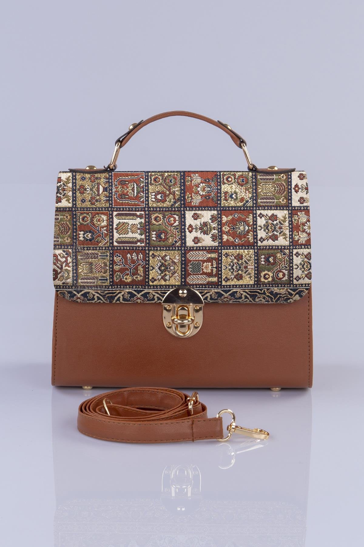 Handmade Oriental Pattern Multicolor Handbag