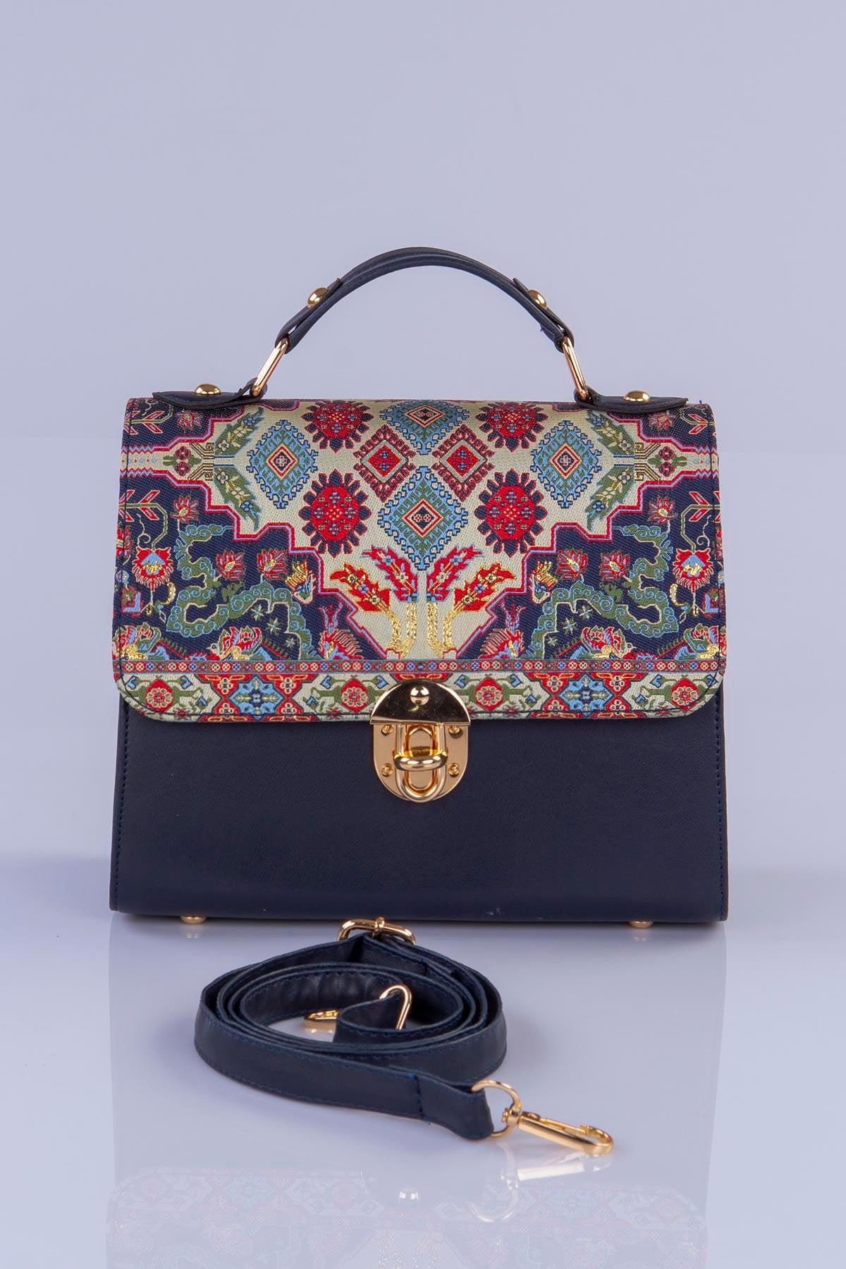 Handmade Oriental Pattern Multicolor Handbag