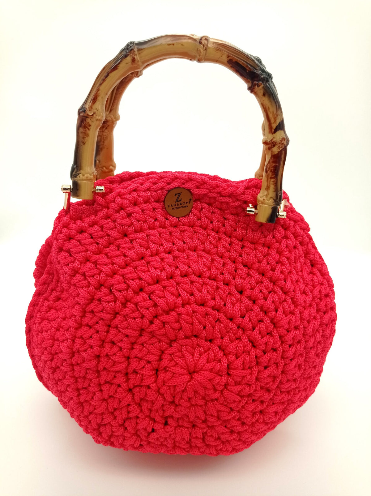 Elegant handmade handbag in the shape of the flower