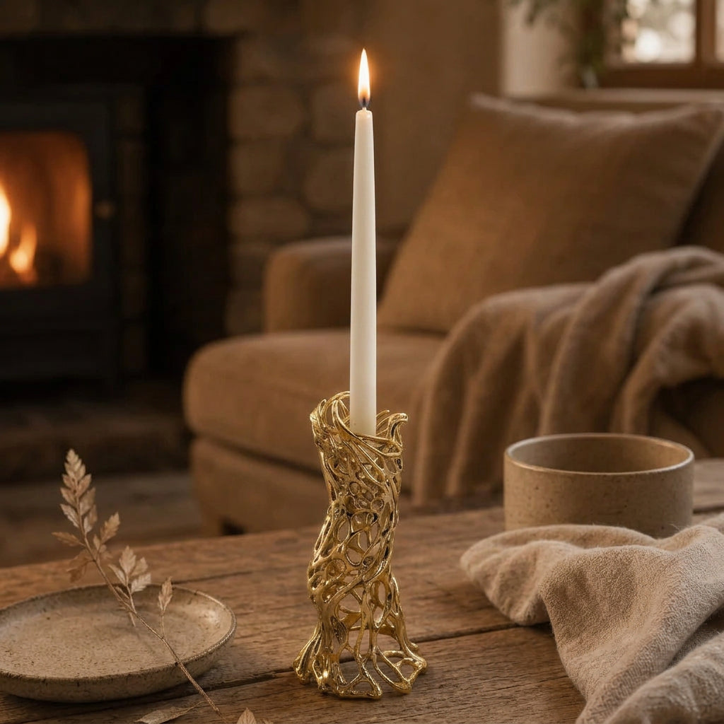 Organic Spiral Candle Holder